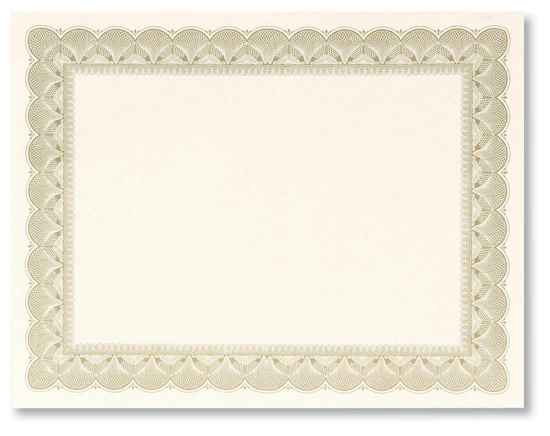 PaperDirect Gold Metallic Traditional Metal Colored Standard White Parchment Certificates, 8.5 x 11, 100 Count - Image 2